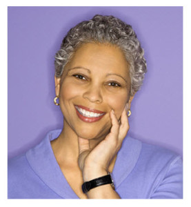Mature African American Woman Smiling