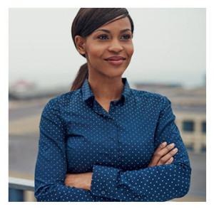 Confident African American Businesswoman Smiling