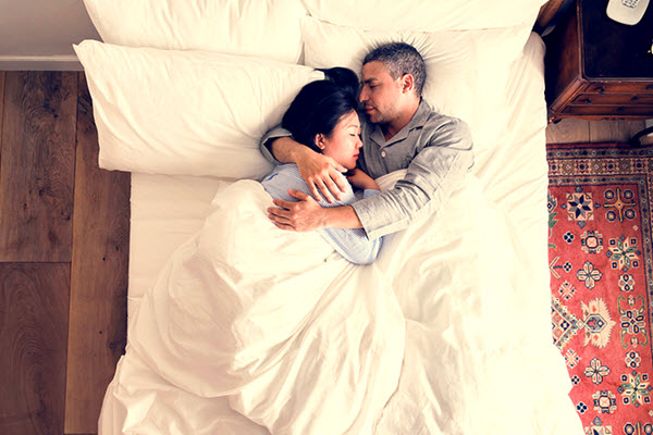 The best sleeping positions for couples